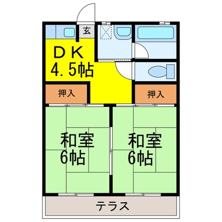 アリビオ古河の物件間取画像